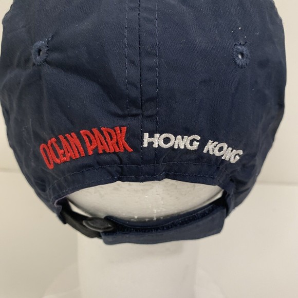 New Ocean Park Hong Kong Baseball Cap Hat Blue Embroidered Strap  Theme - Picture 5 of 11